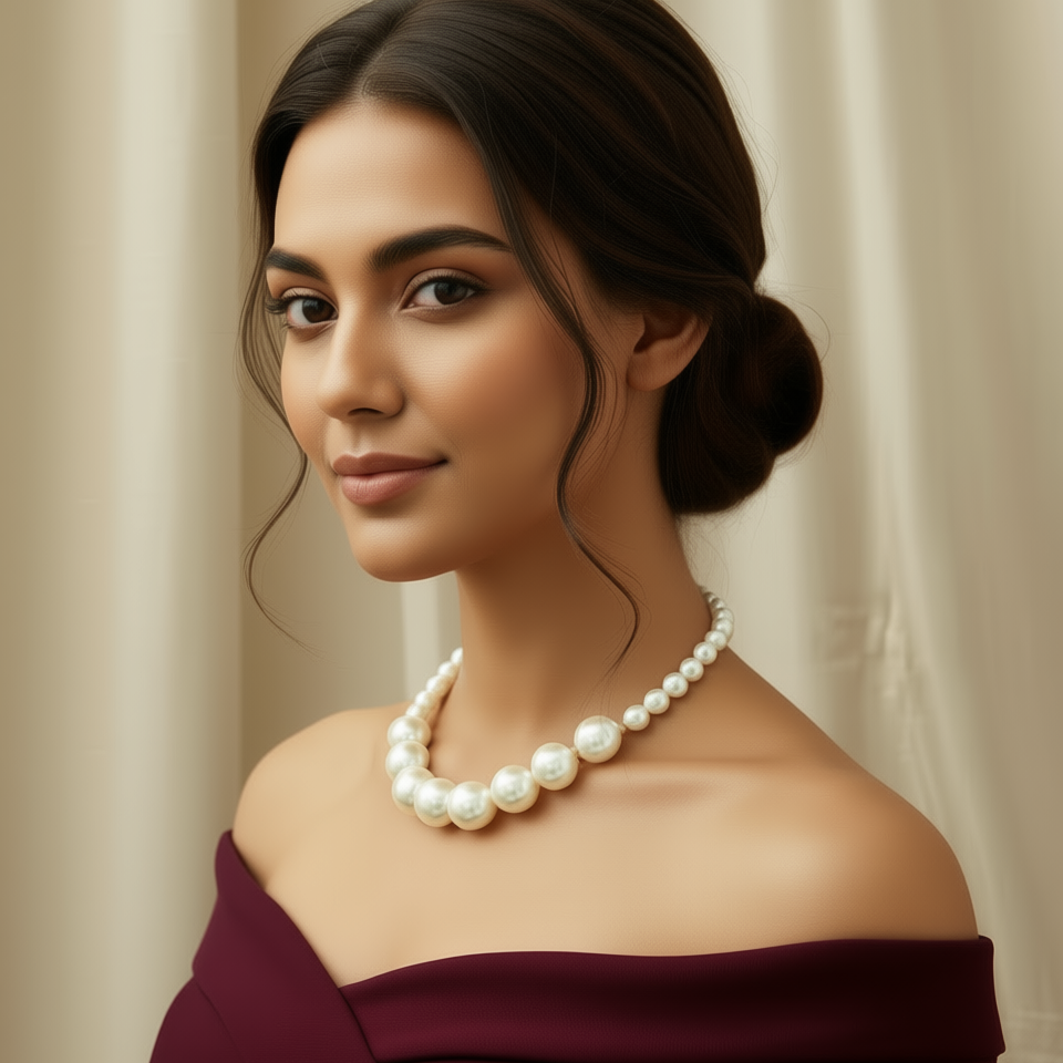 Classic White Pearl Necklace