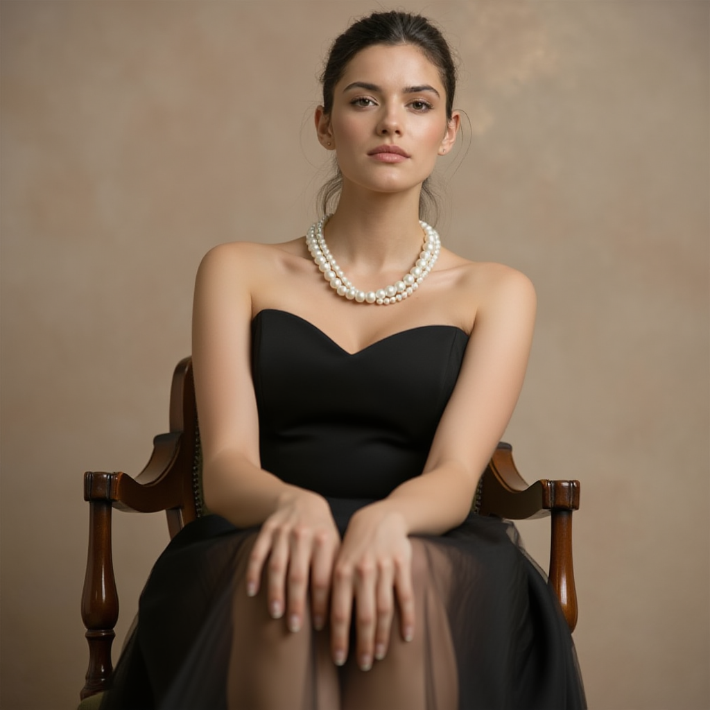 Elegant Double Layer Pearl Necklace