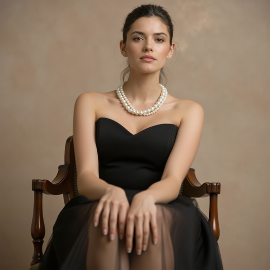 Elegant Double Layer Pearl Necklace
