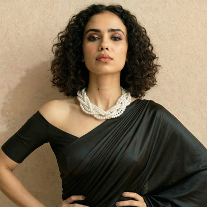 Six-Strand Ivory Pearl Necklace | Adjustable Handmade Classic