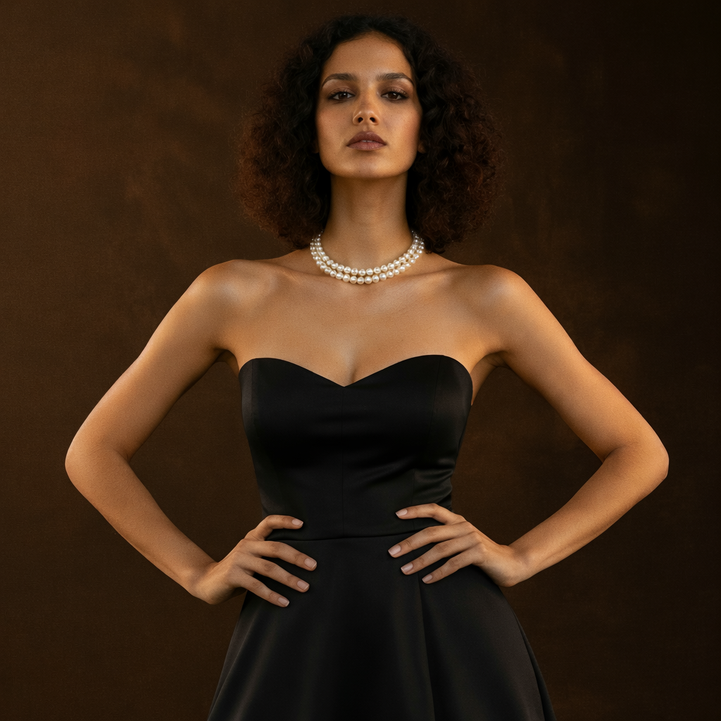 Double Strand Ivory Pearl Necklace