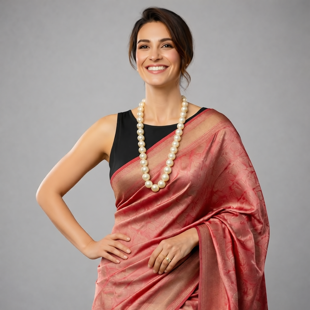 Classic Medium Length Pearl Necklace