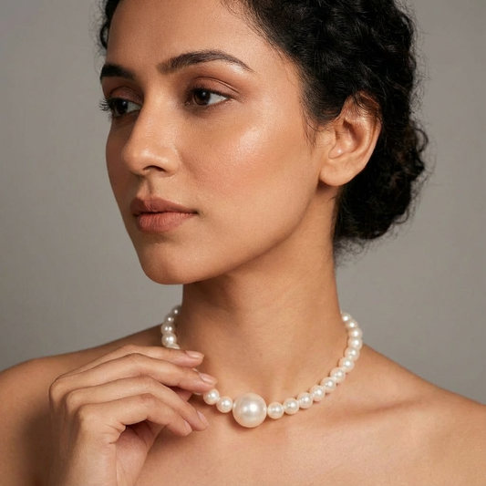 Timeless Grace Pearl Necklace – Minimal, Elegant & Sophisticated