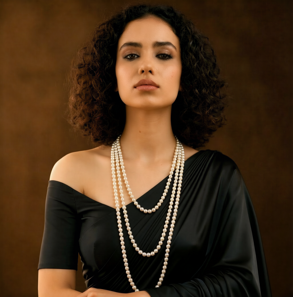 Long Pearl Strand Necklace (59 Inches) – 6-in-1 Multi Style Elegant Pearl Jewelry