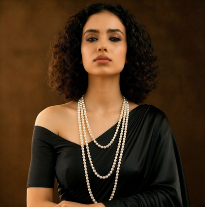 Long Pearl Strand Necklace (59 Inches) – 6-in-1 Multi Style Elegant Pearl Jewelry