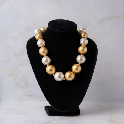 Golden Dusk & Pearl Choker