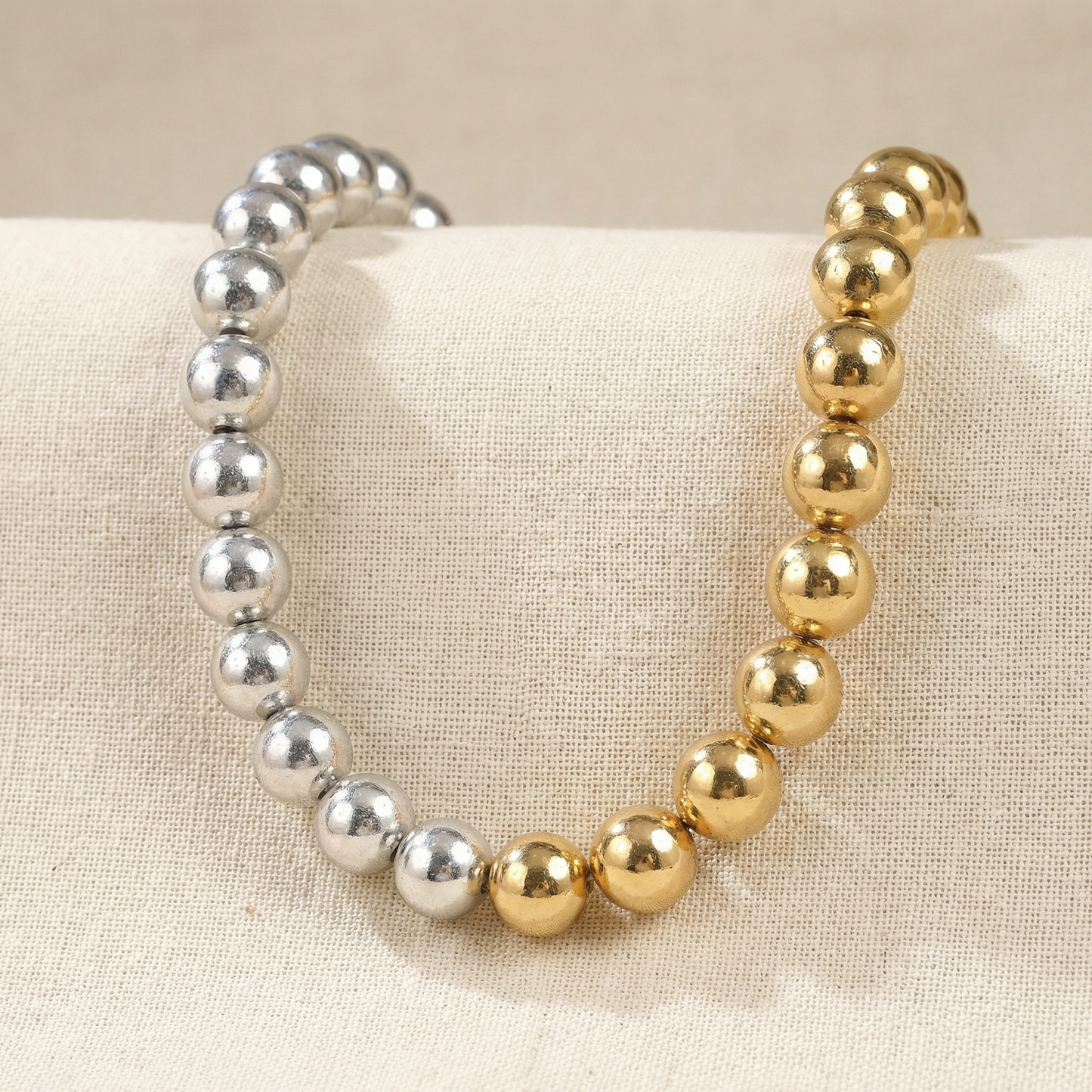 Urban Shine Handmade Silver-Gold Choker