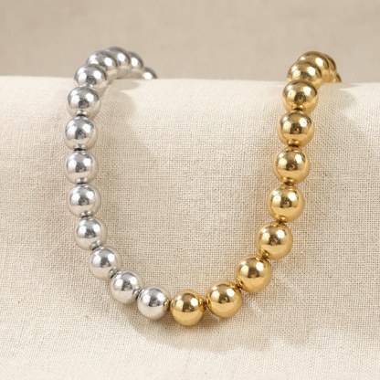 Urban Shine Handmade Silver-Gold Choker