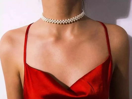 Whisper Pearl Choker – Handmade Minimalist Elegance