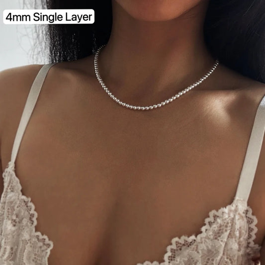 Serene Layers – White Pearl Dual Strand