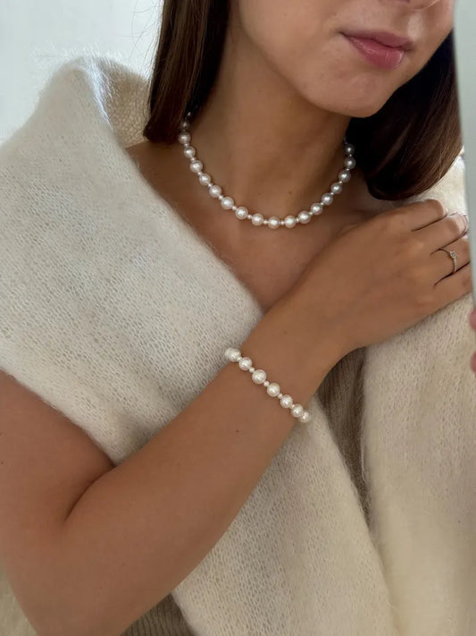 Pure Dew – Dainty Minimal Pearl Necklace