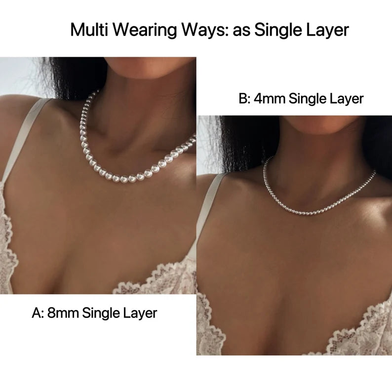 Serene Layers – White Pearl Dual Strand