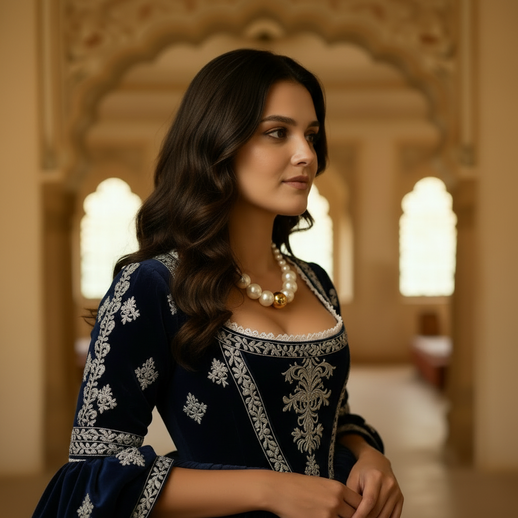 Golden Focus Graduated Pearl Necklace