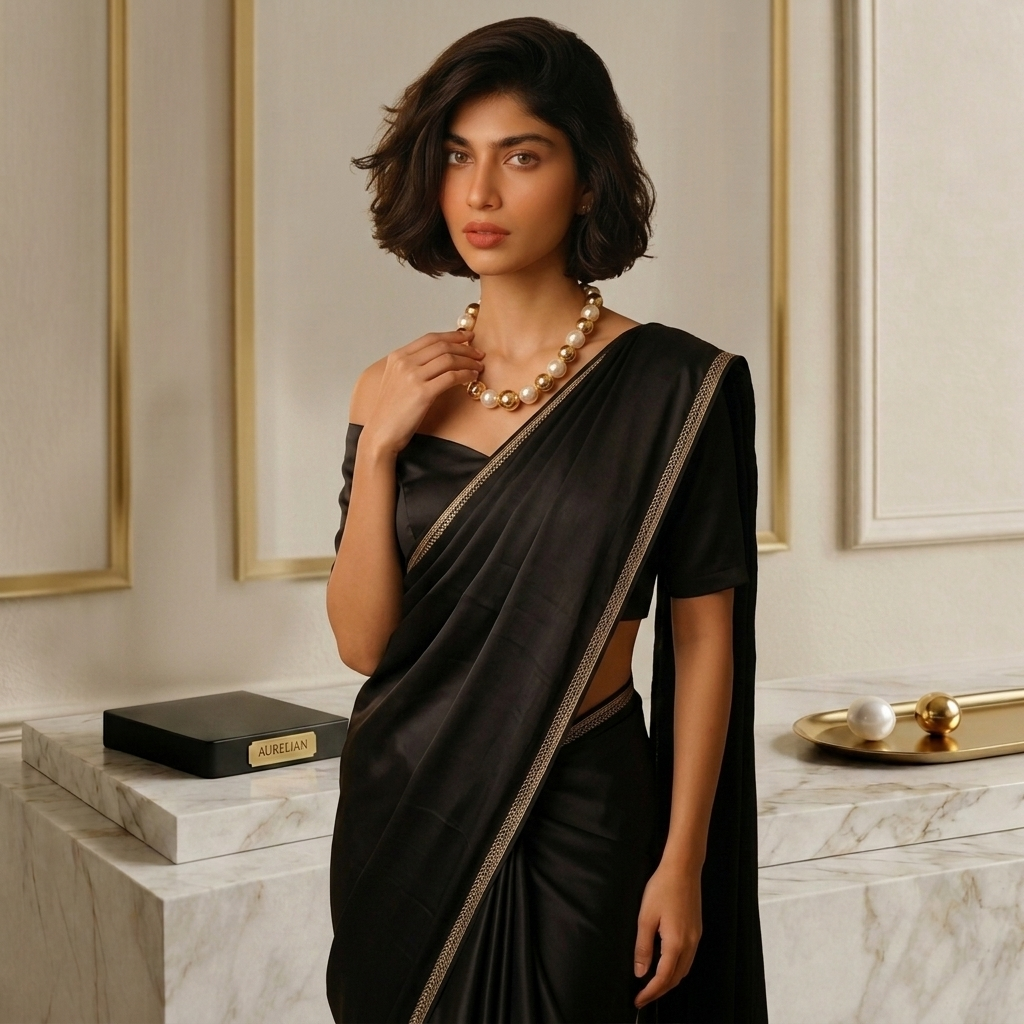 The Aurelia Statement Necklace – Gold & Pearl Choker