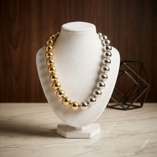 The Duo Necklace – Gold & Silver