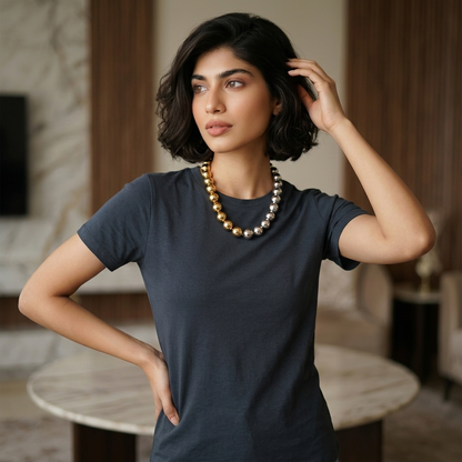 The Duo Necklace – Gold & Silver