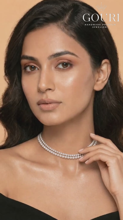 Sugar Pearl Double Strand Choker